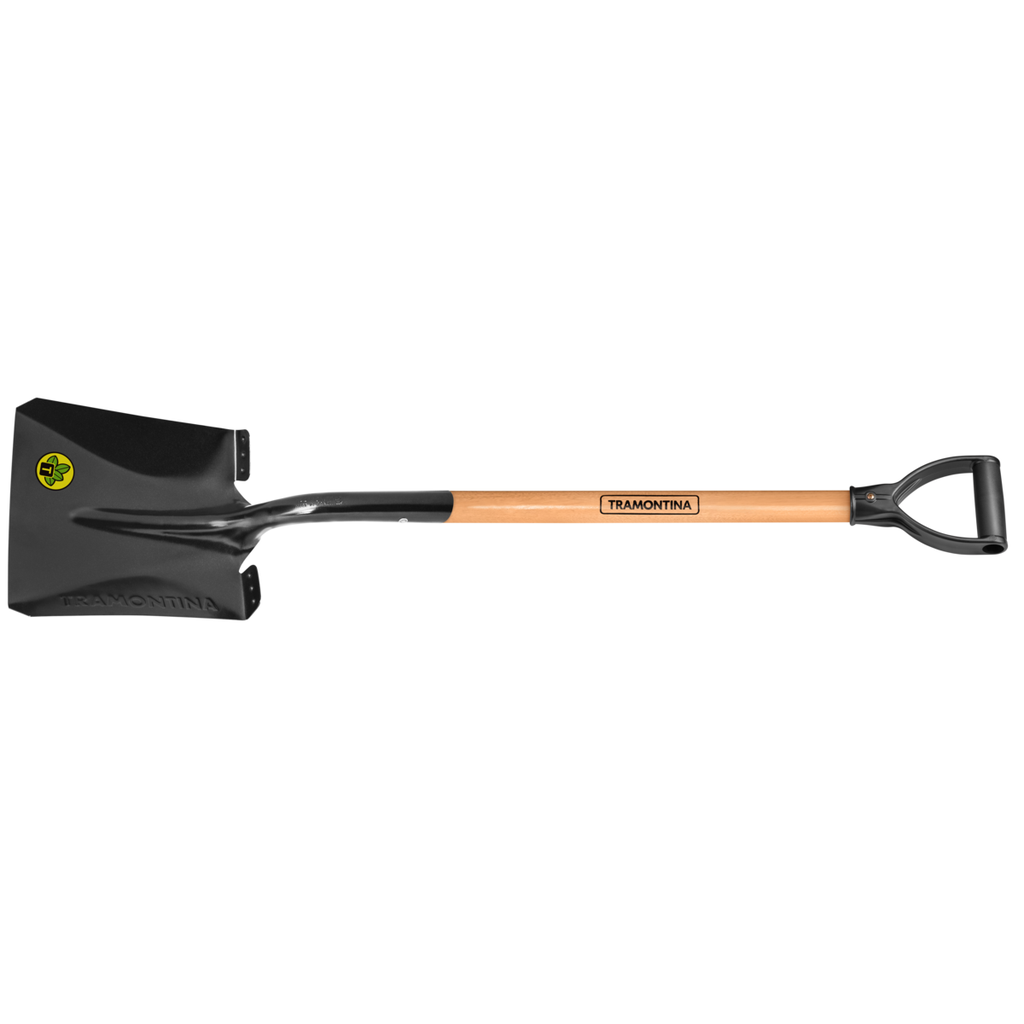 PALA CUADRADA, MANGO DE MADERA 71CM - 77417424