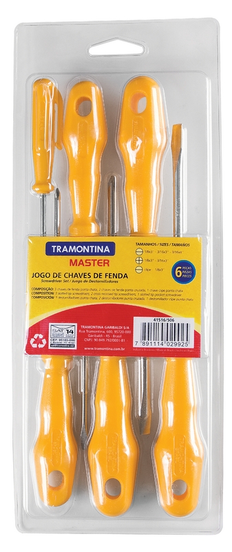 JUEGO DE DESTORNILLADORES 6PZS - 41516506